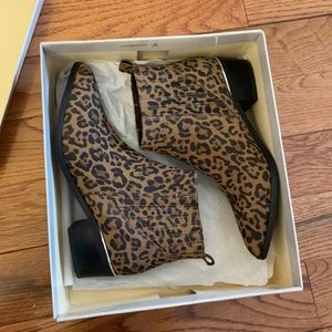 Marc Fisher leopard print booties